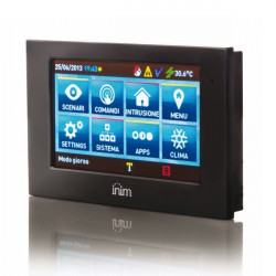INIM INTERFACCIA UTENTE TOUCH 4,3 SU I-BUS PROSSIMITA TEMPERATURA MICROFONO ALTOPARLANTE USB SD CRONOTERMOSTATO ALIEN/SN