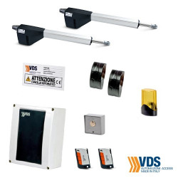 VDS KIT COMPLETO CANCELLO A DUE ANTE BATTENTI 200KG FINO A 2.5 METRI EGOKIT