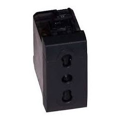 MINI CAMERA IN FINTA PRESA ELETTRICA 520TVL OTTICA PINHOLE 3,7mm VTPR-H300MI