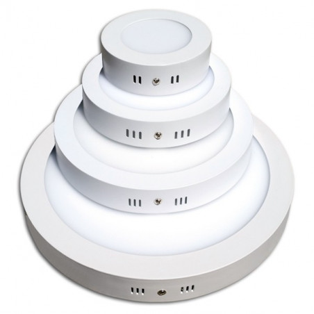 OPTONICA PANNELLO LED TONDO 12W DA PARETE/SOFFITTO LUCE NATURALE 4500K