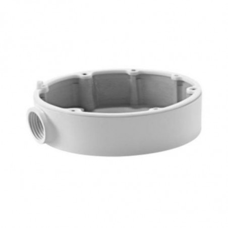 Hikvision DS-1280ZJ-DM18	Box per collegamenti in alluminio colore bianco. Dim.: ø 115 mm  DS-1280ZJ-DM18